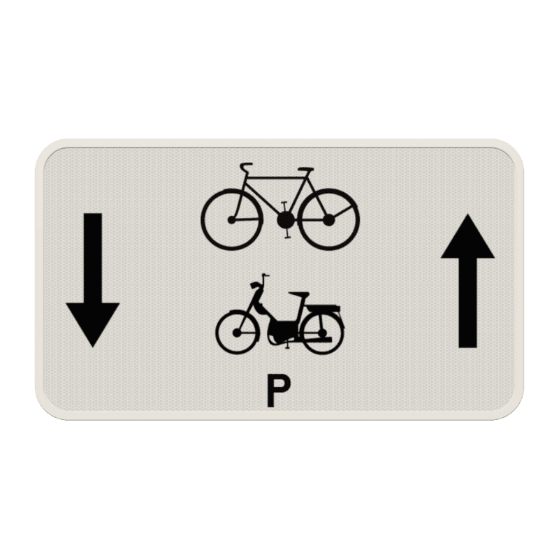 Panneau G2000 - M17 - Les cyclistes et les cyclomoteurs sont autorisés dans les deux sens