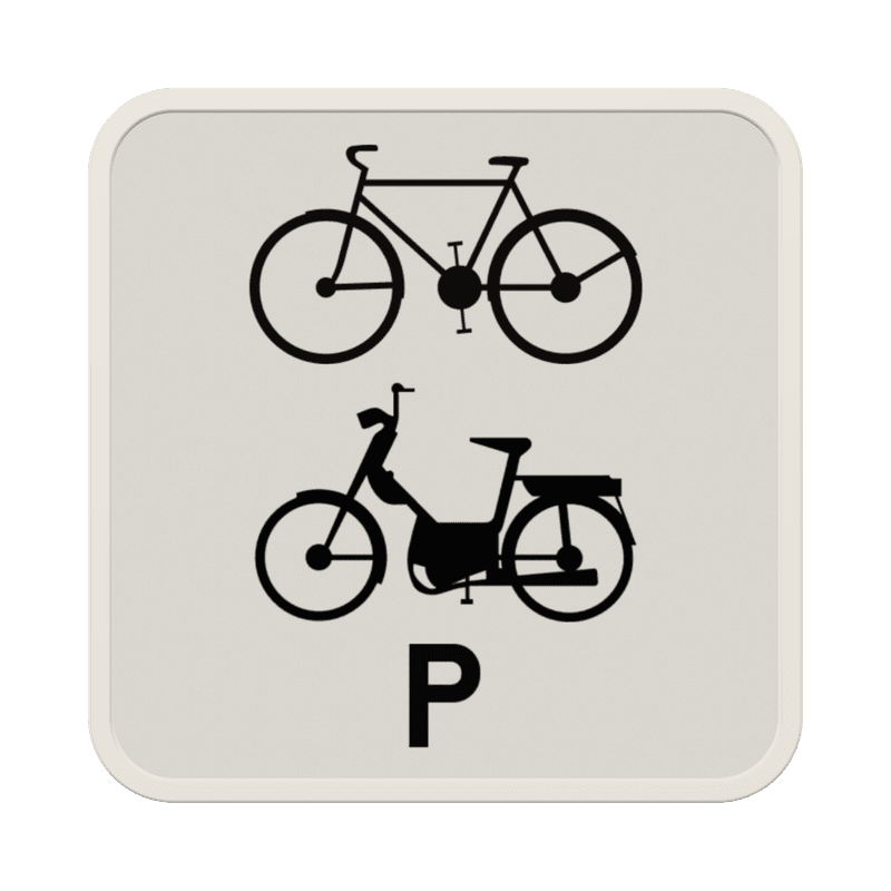 Panneau G2000 M20 - Réservé aux bicyclettes et cyclomoteurs