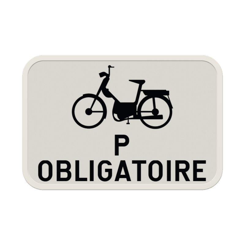 Panneau G2000 - M13 - Obligation pour les cyclomoteurs