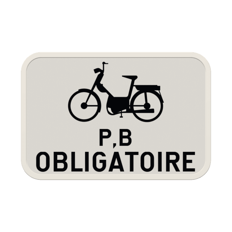 Panneau G2000 - M14 - Obligation pour les deux roues de classe B