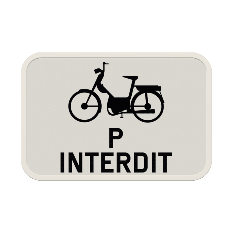 Panneau G2000 - M15 - Interdit aux cyclomoteurs