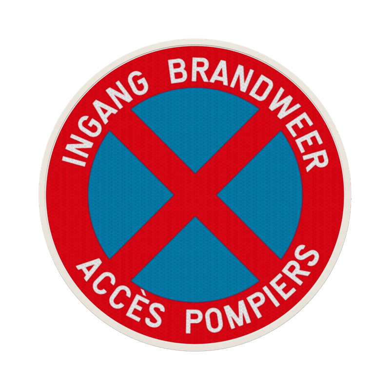 Parkeerbord - E3 - Toegang Brandweer - Tweetalig