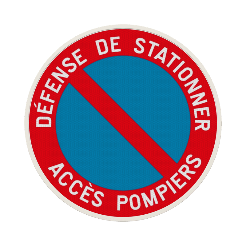 Panneau de stationnement - E1 - Accès pompiers