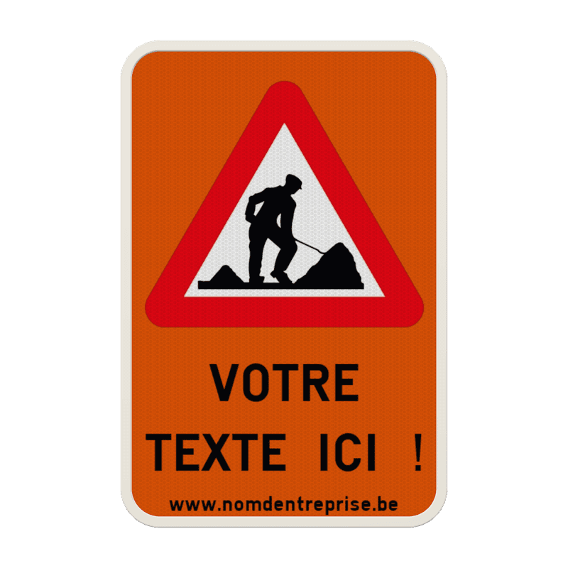 Panneau combiné - A31 - Texte personnalisé
