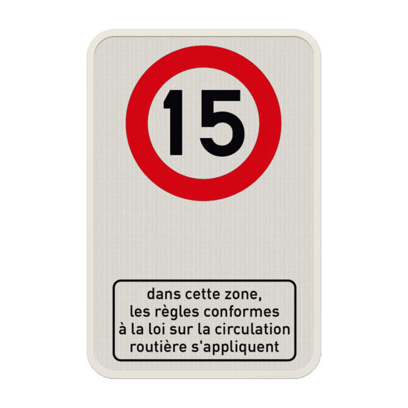 Panneau combiné - C43 - Légende (texte)