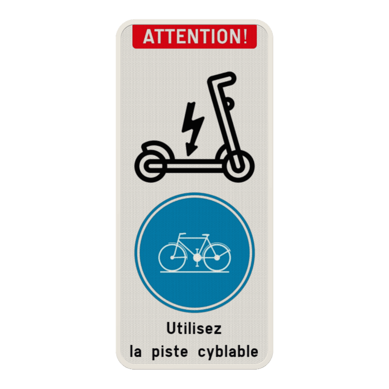 Panneau combiné - Trottinettes - Vélos