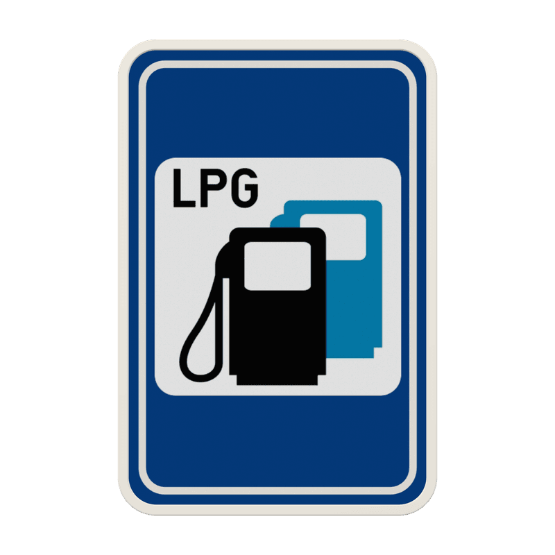 Panneau G2000 - F63 - Station-service avec spécification