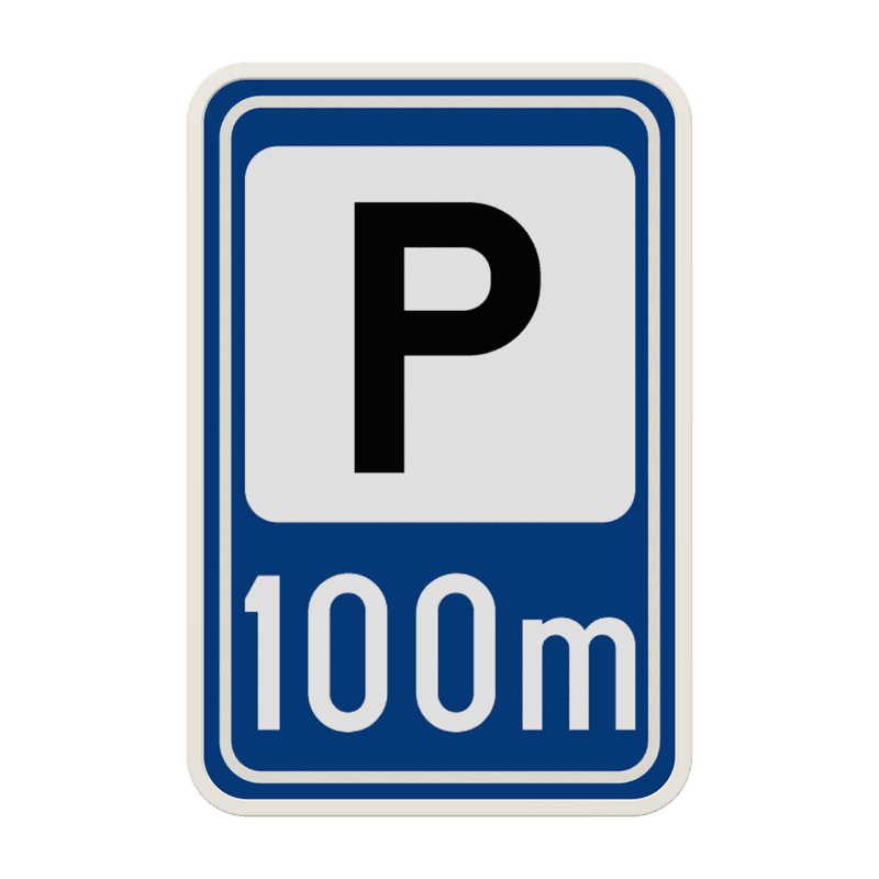 Panneau G2000 - F59a - Annonce d’un parking