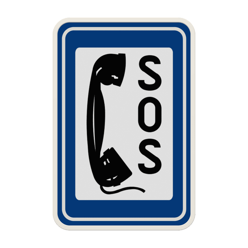 Panneau G2000 - F62 - Téléphone d’appel d’urgence