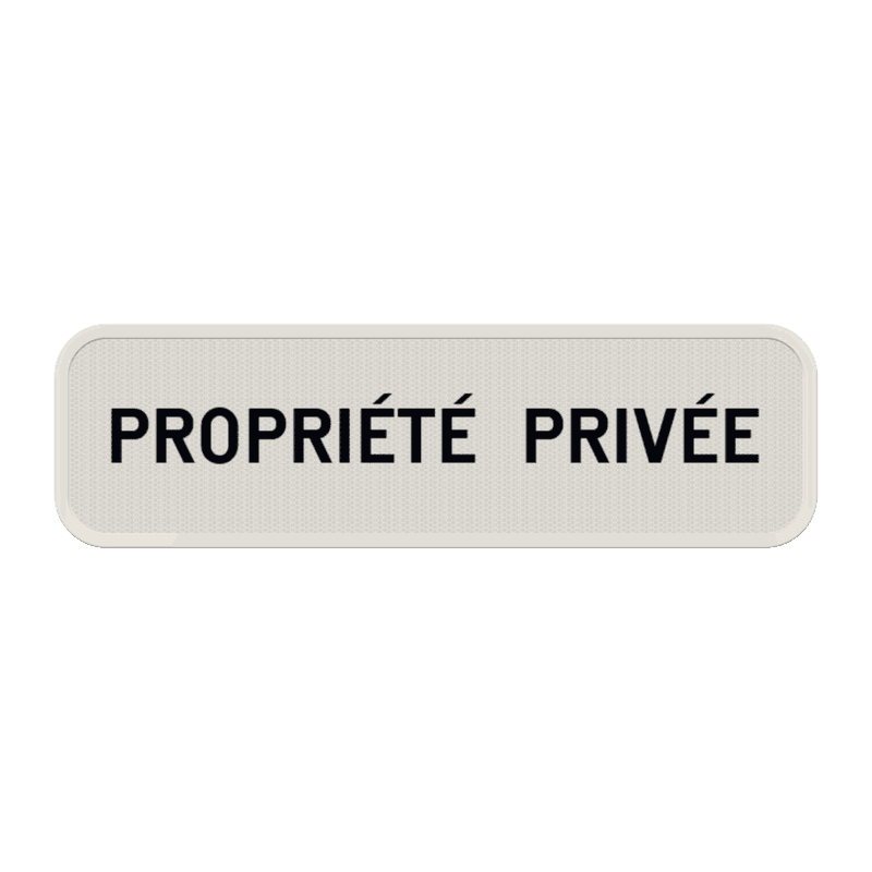 Panneau d'interdiction - Propriété privée