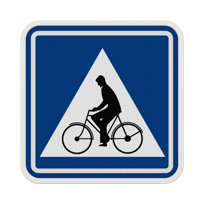 Panneau G2000 - F50 - Passage pour conducteurs de bicyclettes et de cyclomoteurs à deux roues