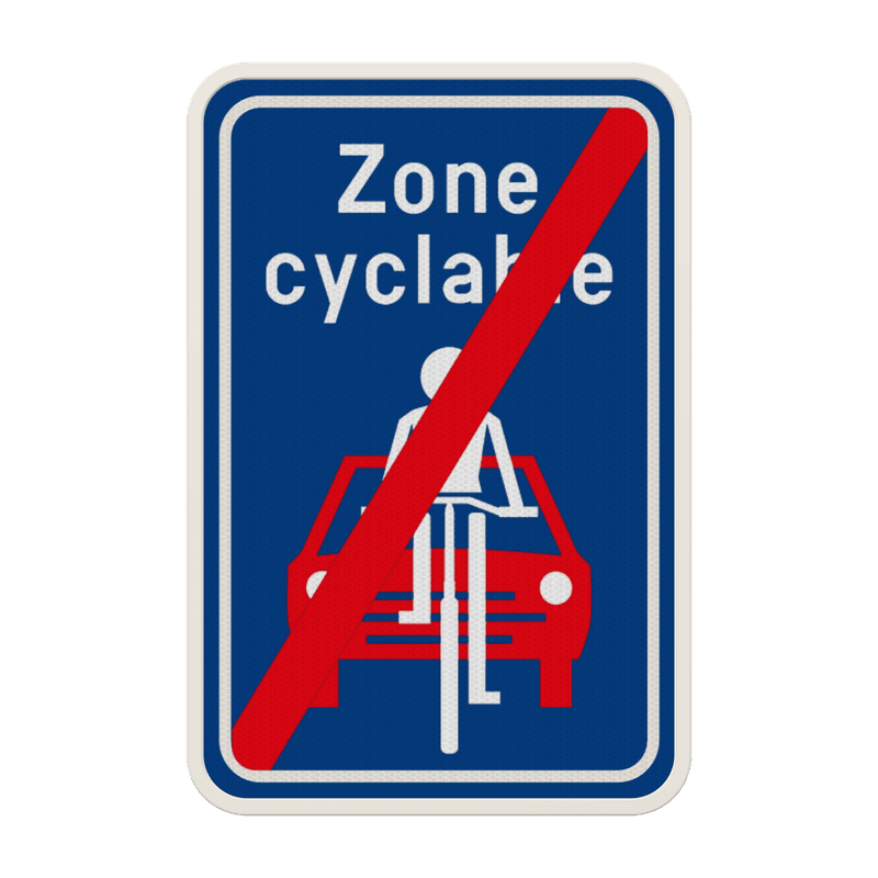 Panneau G2000 - F113 - Fin d'une rue cyclable