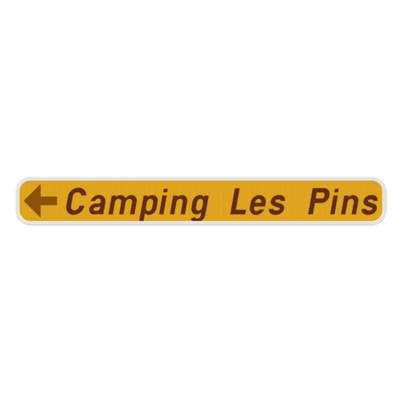 Panneau G2000 - F37 - Hôtel, restaurant, camping - Gauche