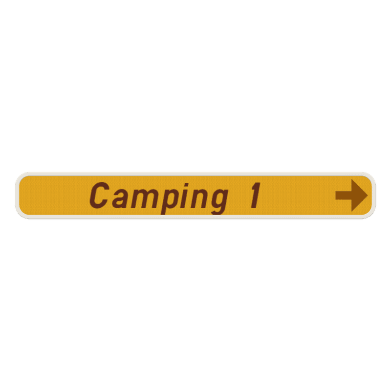 Panneau G2000 - F37 - Hôtel, restaurant, camping - Droite