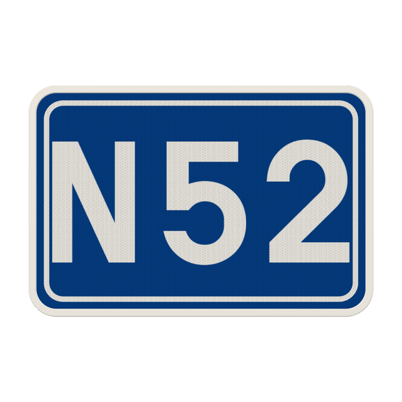 Panneau G2000 - F23a - Numéro d’une route ordinaire