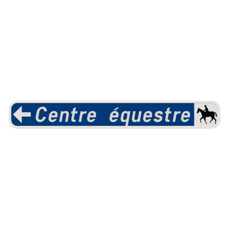 Panneau G2000 - F34b1 - Signal de direction : itinéraire conseillé à des catégories déterminées d'usagers