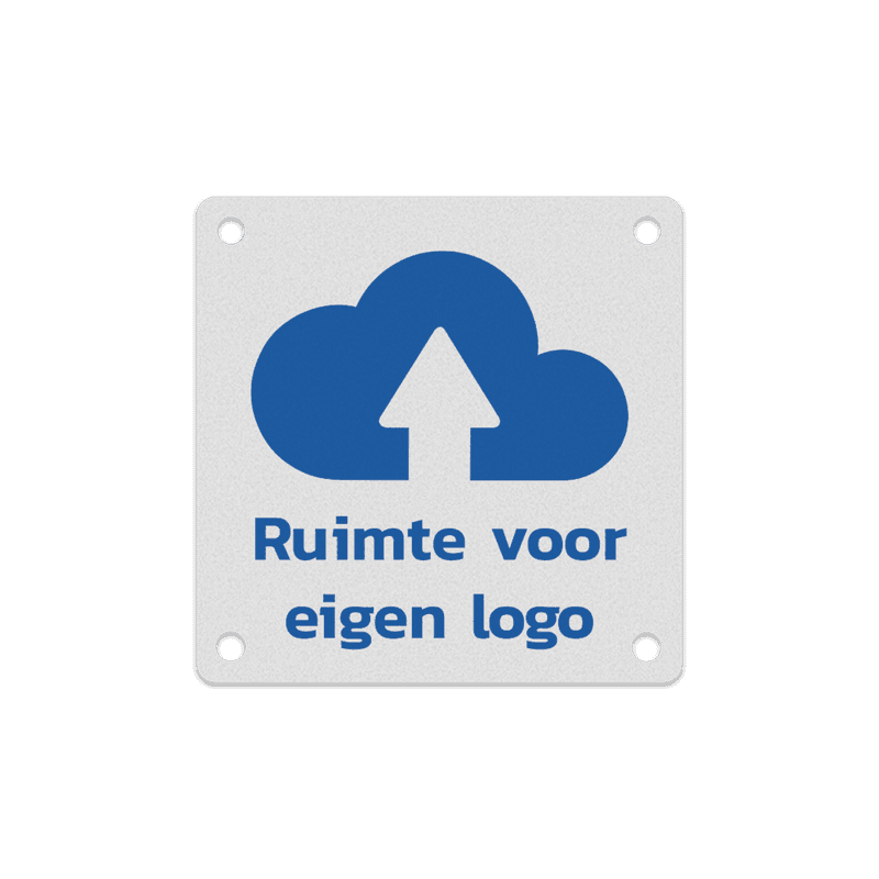 Routebord 75x75mm met eigen ontwerp - t.b.v. routepaal