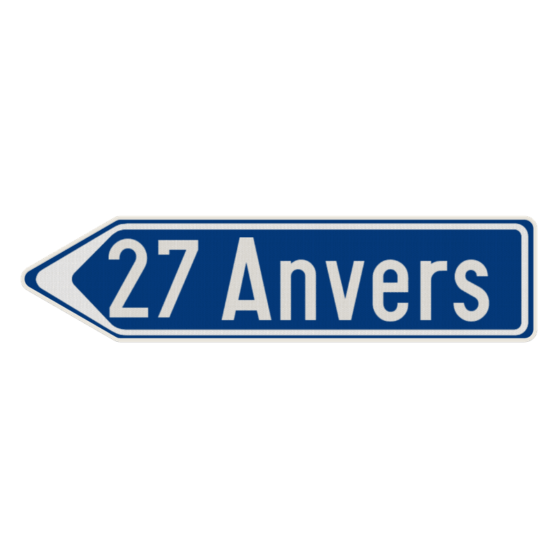 Panneau G2000 - F29 - Signal de direction (gauche)