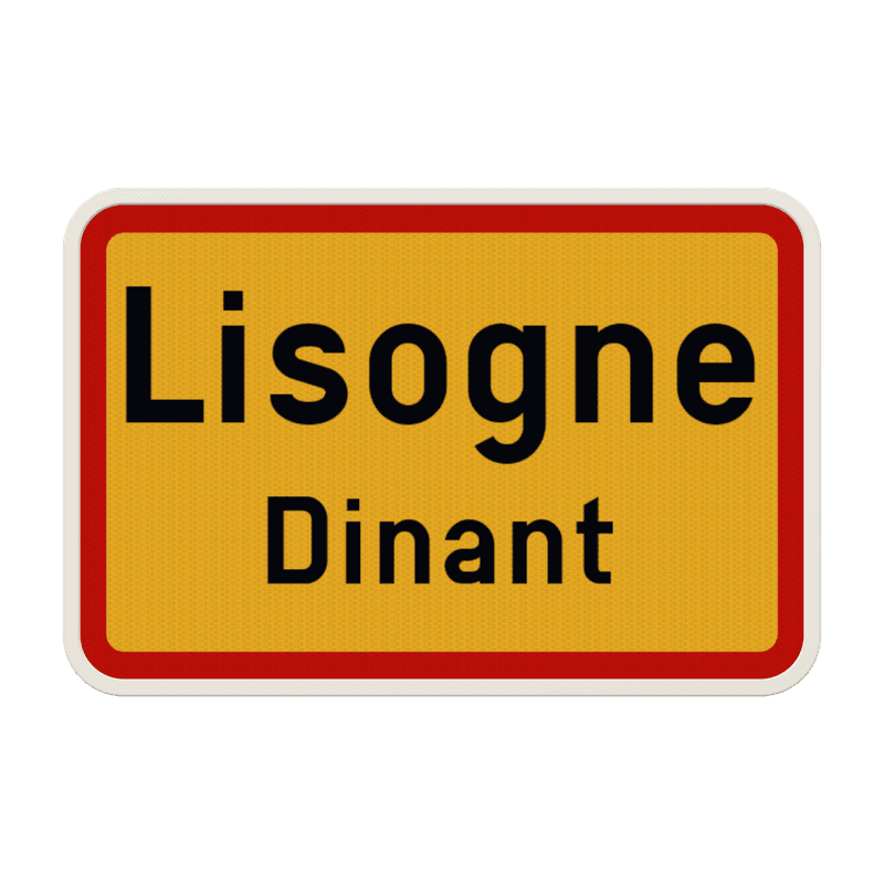 Panneau G2000 - F43 - Signal de localité - 2 lignes