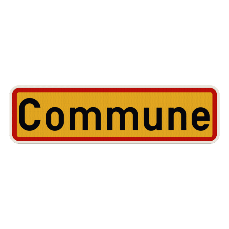Panneau G2000 - F43 - Limite communale