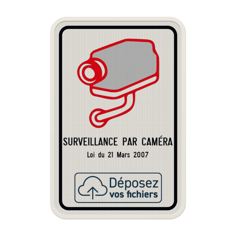 Surveillance par caméra Belge - Loi du 21 mars 2007 - Logo personnalisé