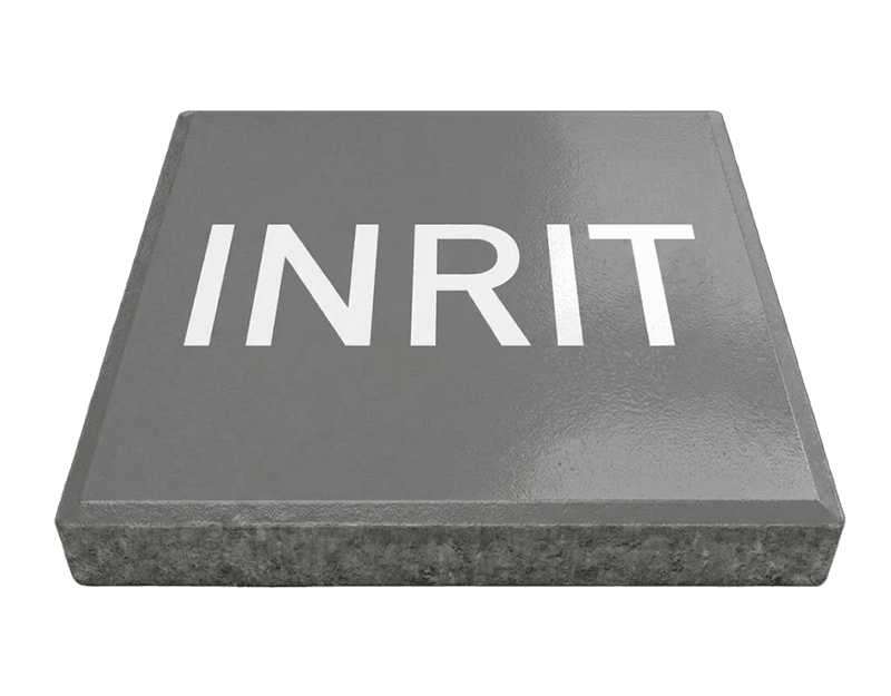 Stoeptegel met tekst INRIT (TS-ST_ET2) - 30x30cm met facetrand