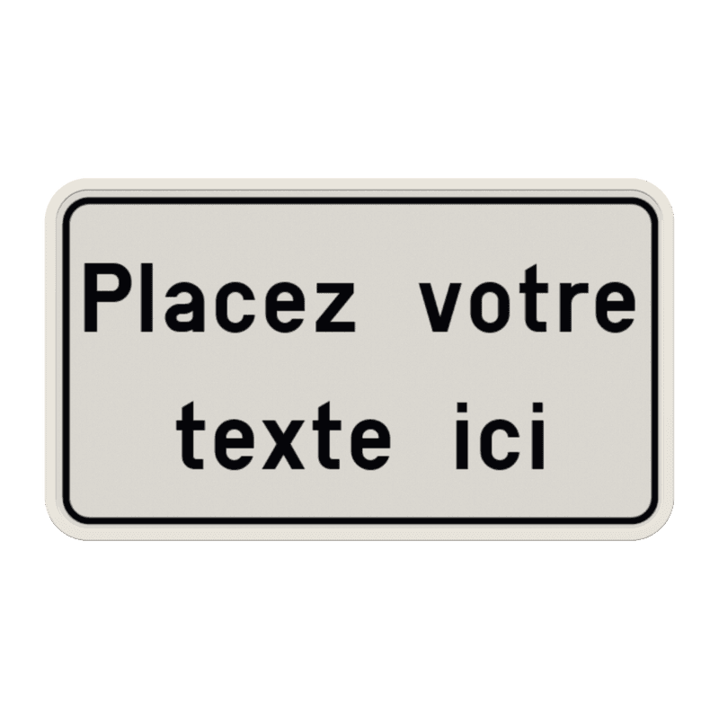 Panneau de Texte Personnalisable avec Cadre Moderne