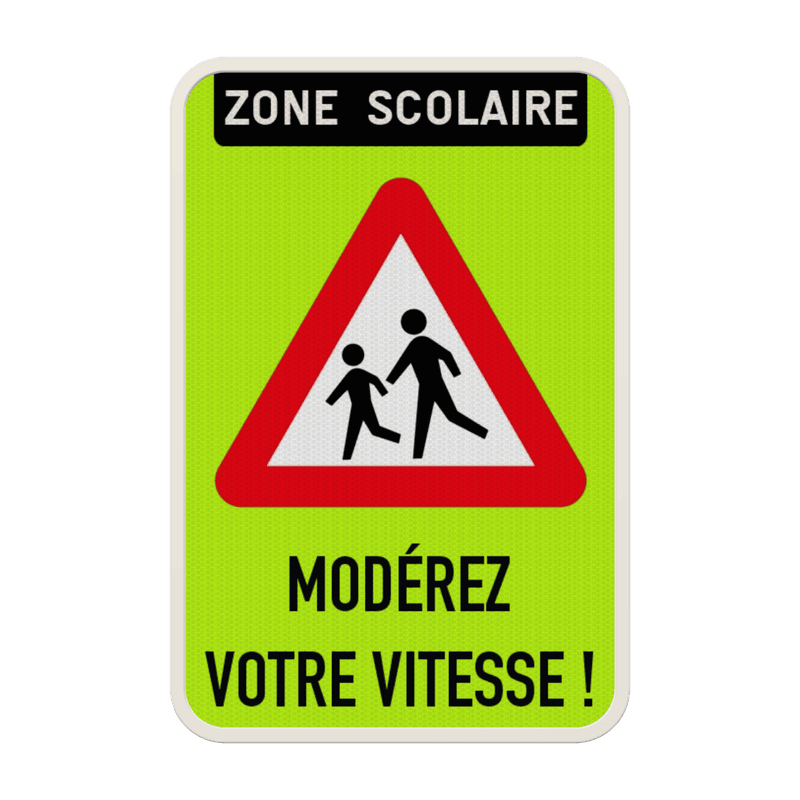 Panneau de signalisation - A23 - Modérez votre vitesse
