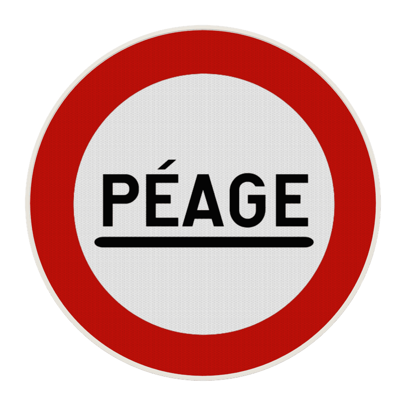 Panneau G2000 - C47 - Poste de péage