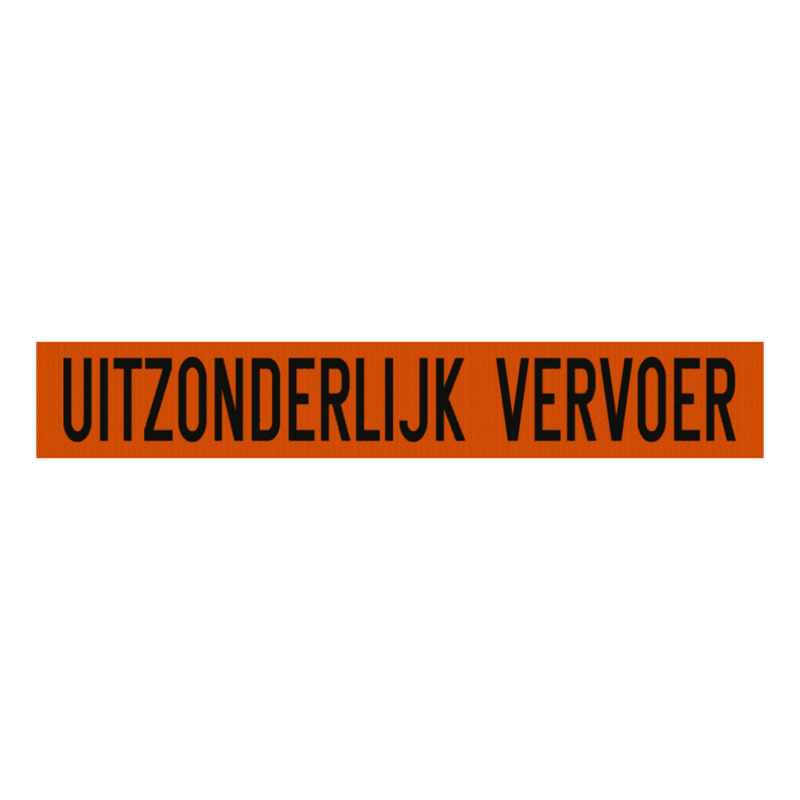 Alupanel bord - Uitzonderlijk vervoer - 1000x160mm