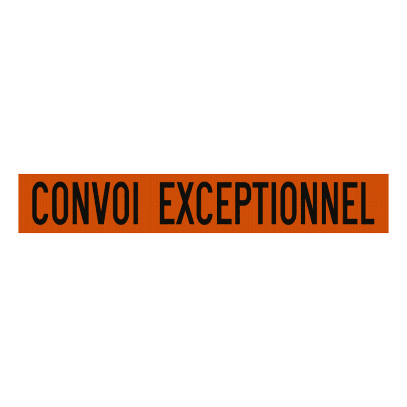 Panneau Alupanel « Convoi exceptionnel » 1000 x 160 mm