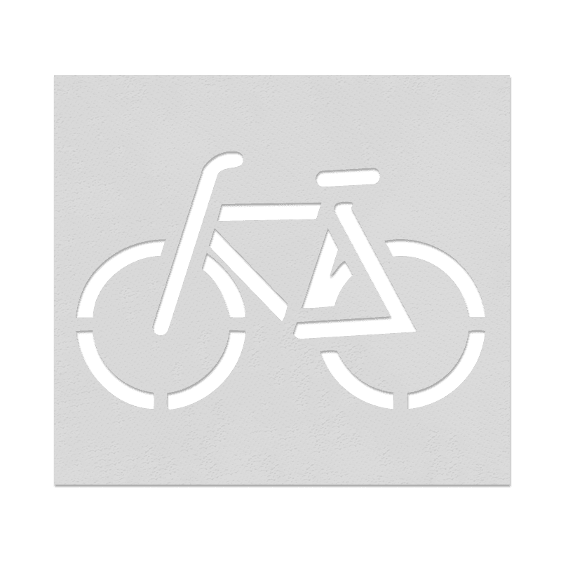 Sprühschablone für Fahrrad