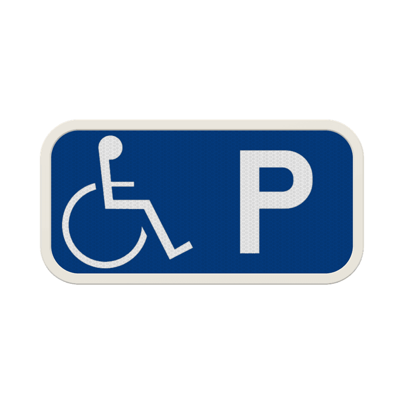 Panneau Officiel Handicapé 400x200 mm – Signalisation PMR