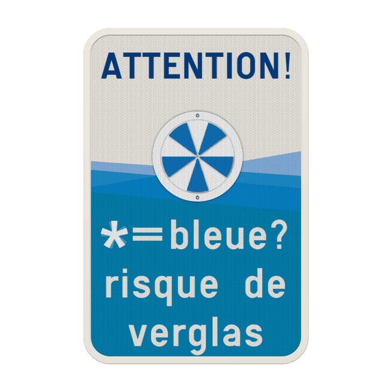Panneau combiné - ALERTE VERGLAS
