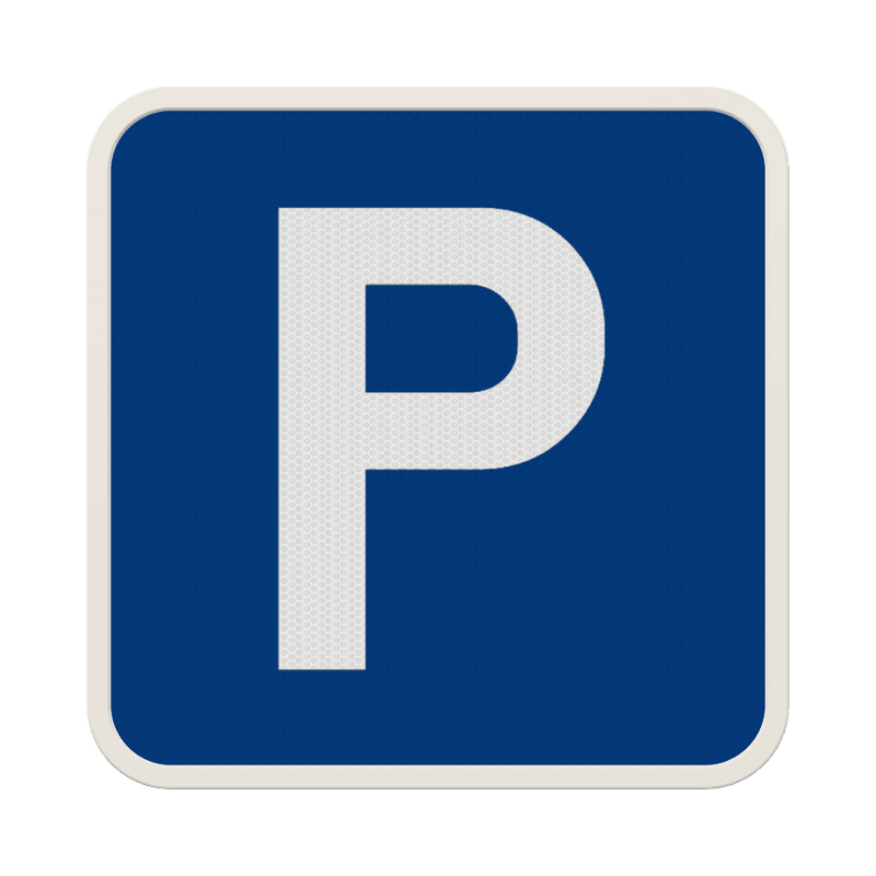 Panneau de stationnement carré 225x225 E9a