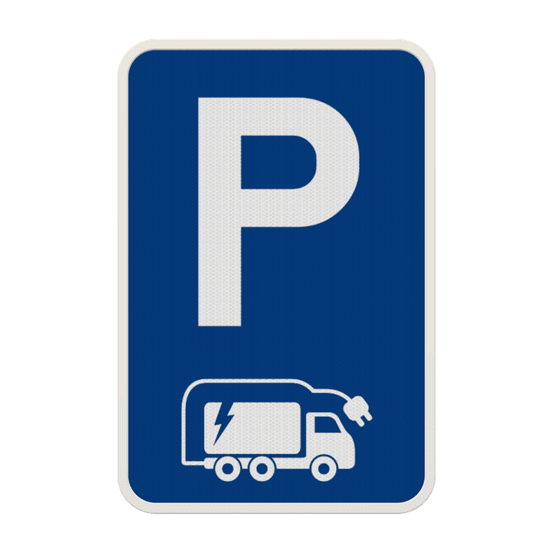 Panneau de stationnement pour camion électrique