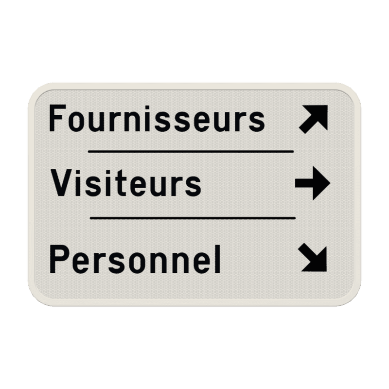 Panneau d'information (3:2) - panneau de signalisation - personnalisable