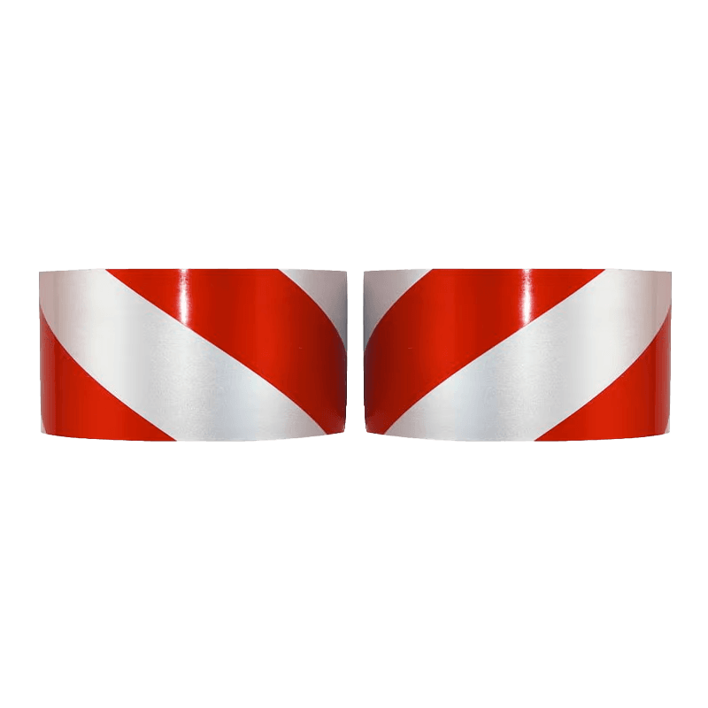Markeringstape reflecterend klasse 1 - rol 22,5 meter - 50mm - links/rechts