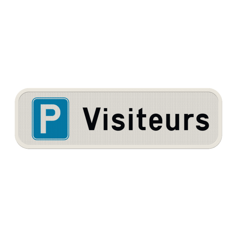 Panneau de parking réservé aux visiteurs