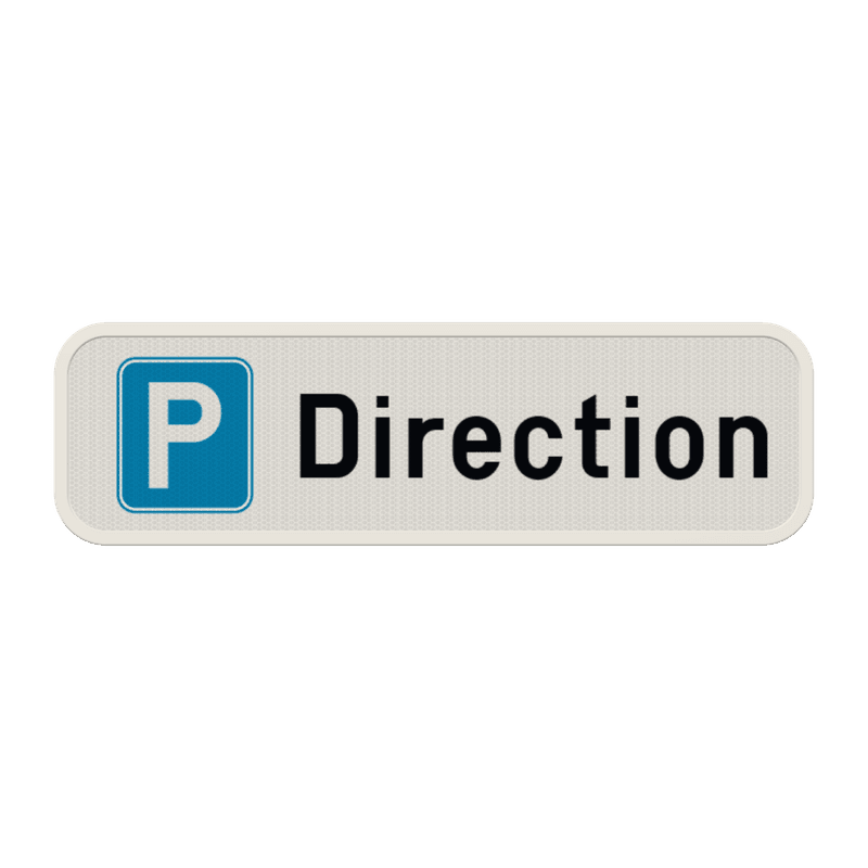 Panneau de parking pour la direction
