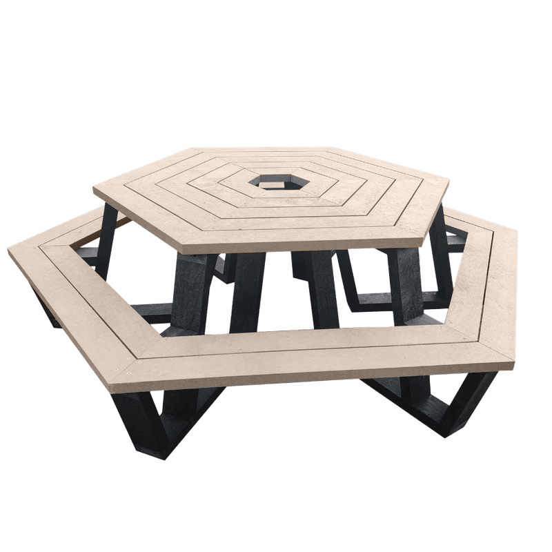 Picknicktafel - Type Roma - Rond - Bicolor