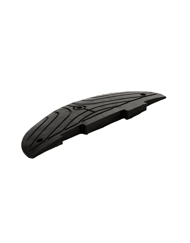 Extrémité de ralentisseur en caoutchouc pour poids lourds – 900 x 280 x 50 mm