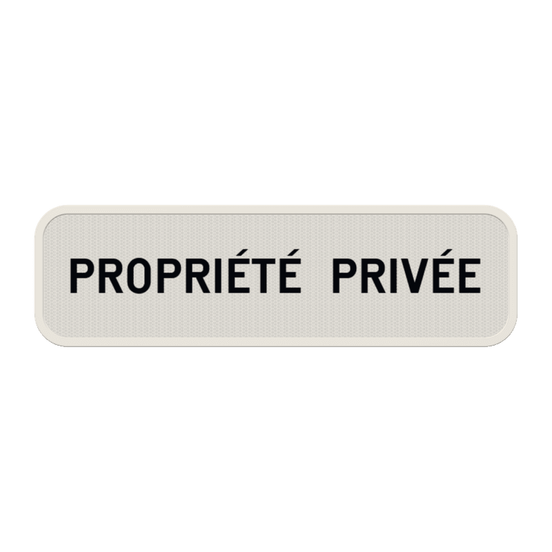 Panneau personnalisable pour propriété privée - accès interdit