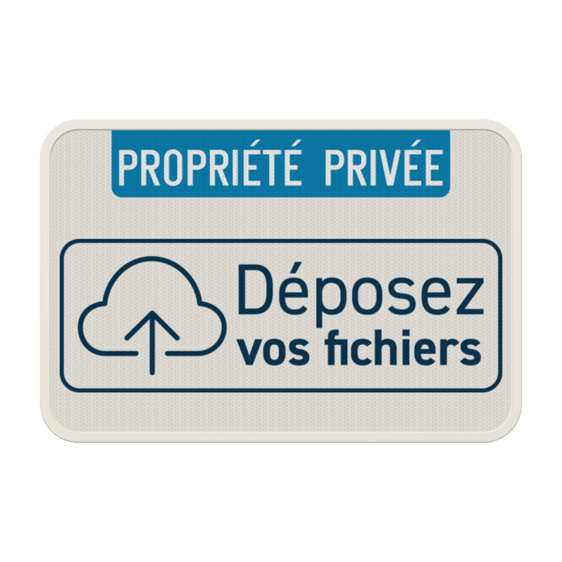 Panneau propriété privée avec design personnalisé