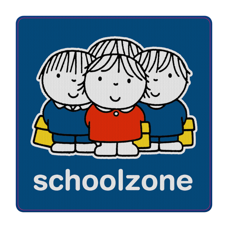 Attentiebord Dick Bruna - schoolzone - LV.AB.G8