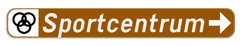 Verkeersbord SB250 F35 - Plaats voor toerisme of ontspanning - rechts + picto
