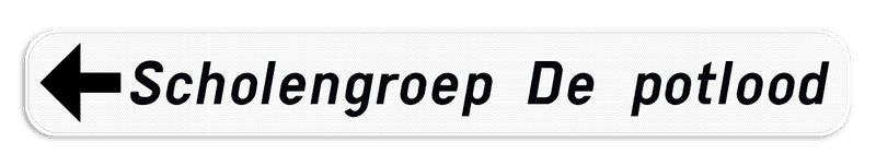Verkeersbord SB250 F34a - Openbare inrichting - links