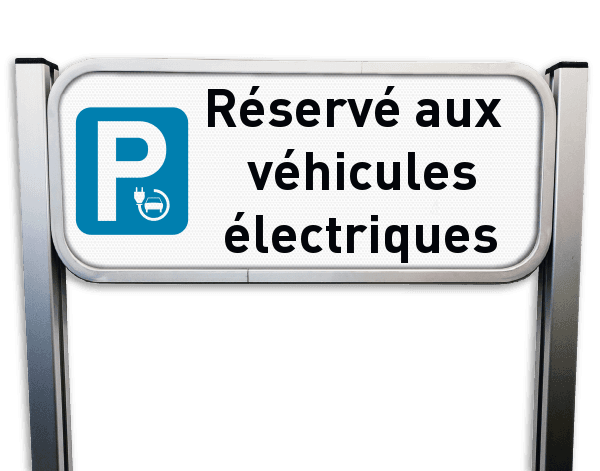 Panneau de Stationnement - Borne de Recharge pour Voiture Électrique