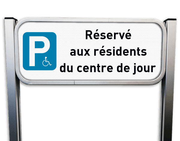 Panneau Stationnement Handicapé – Texte 100 % Personnalisable