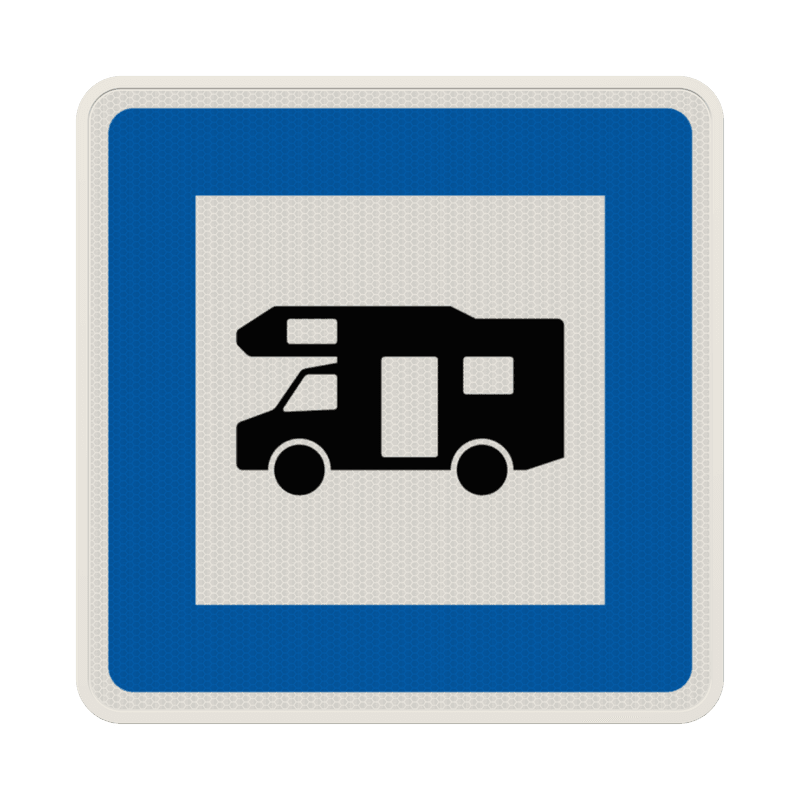 Verkehrszeichen 365-67 - Wohnmobilplatz